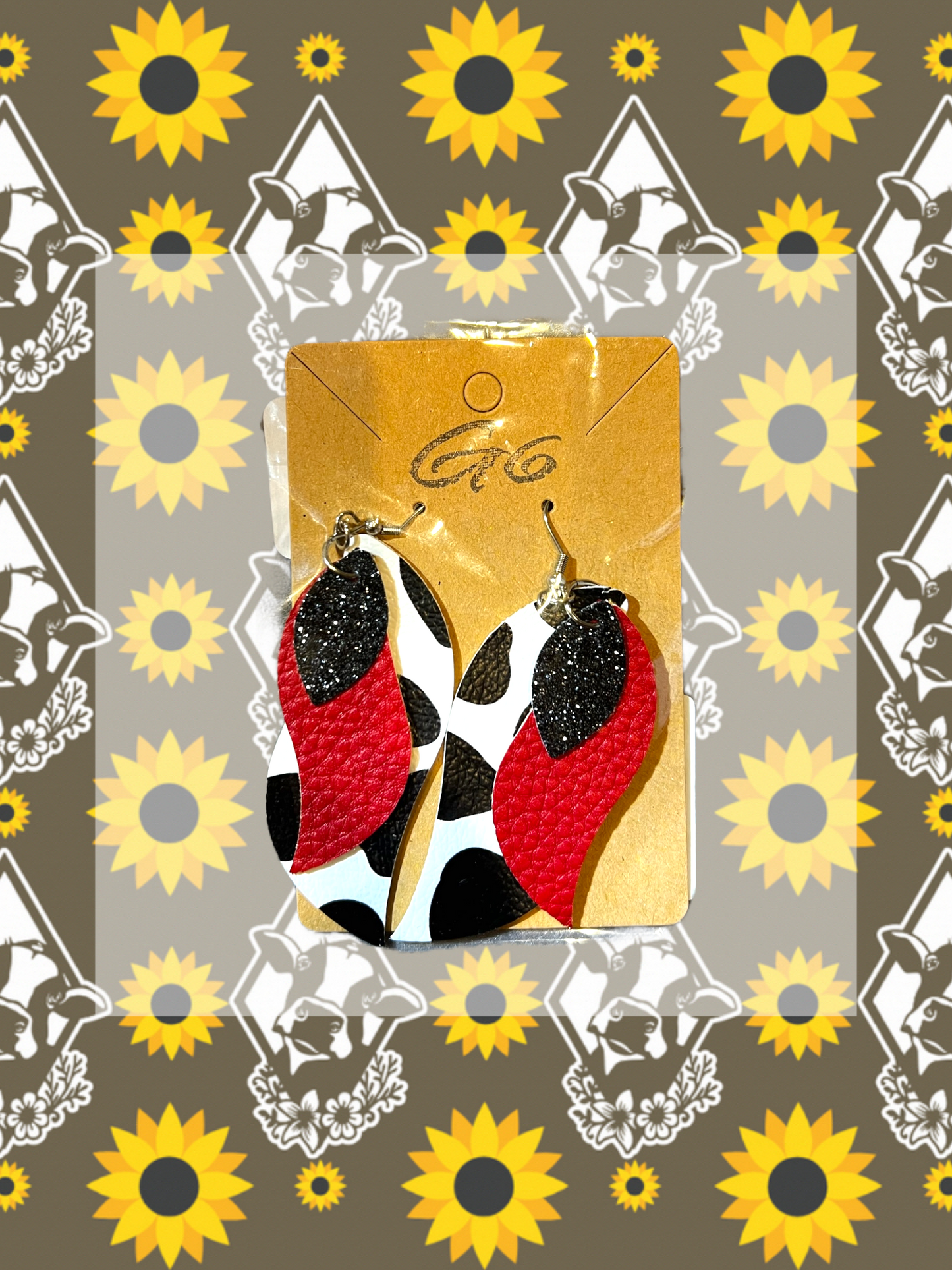 Faux Leather Earrings