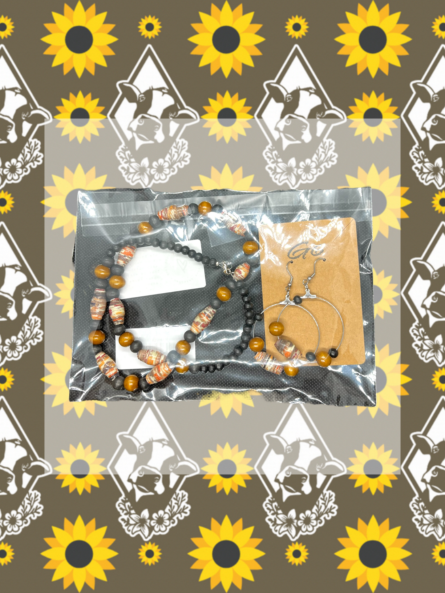 Beaded Necklace w/ earrings