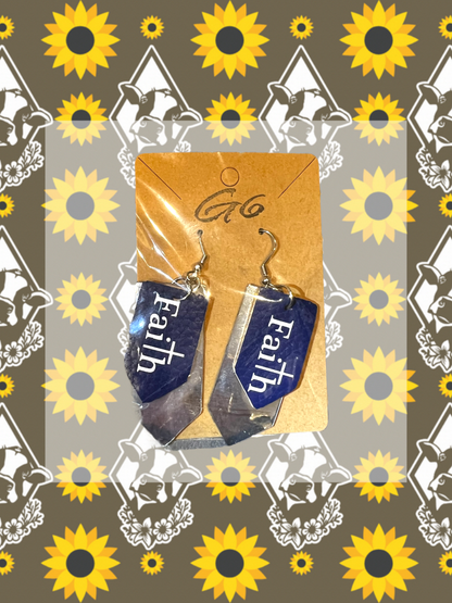 Faux Leather Earrings